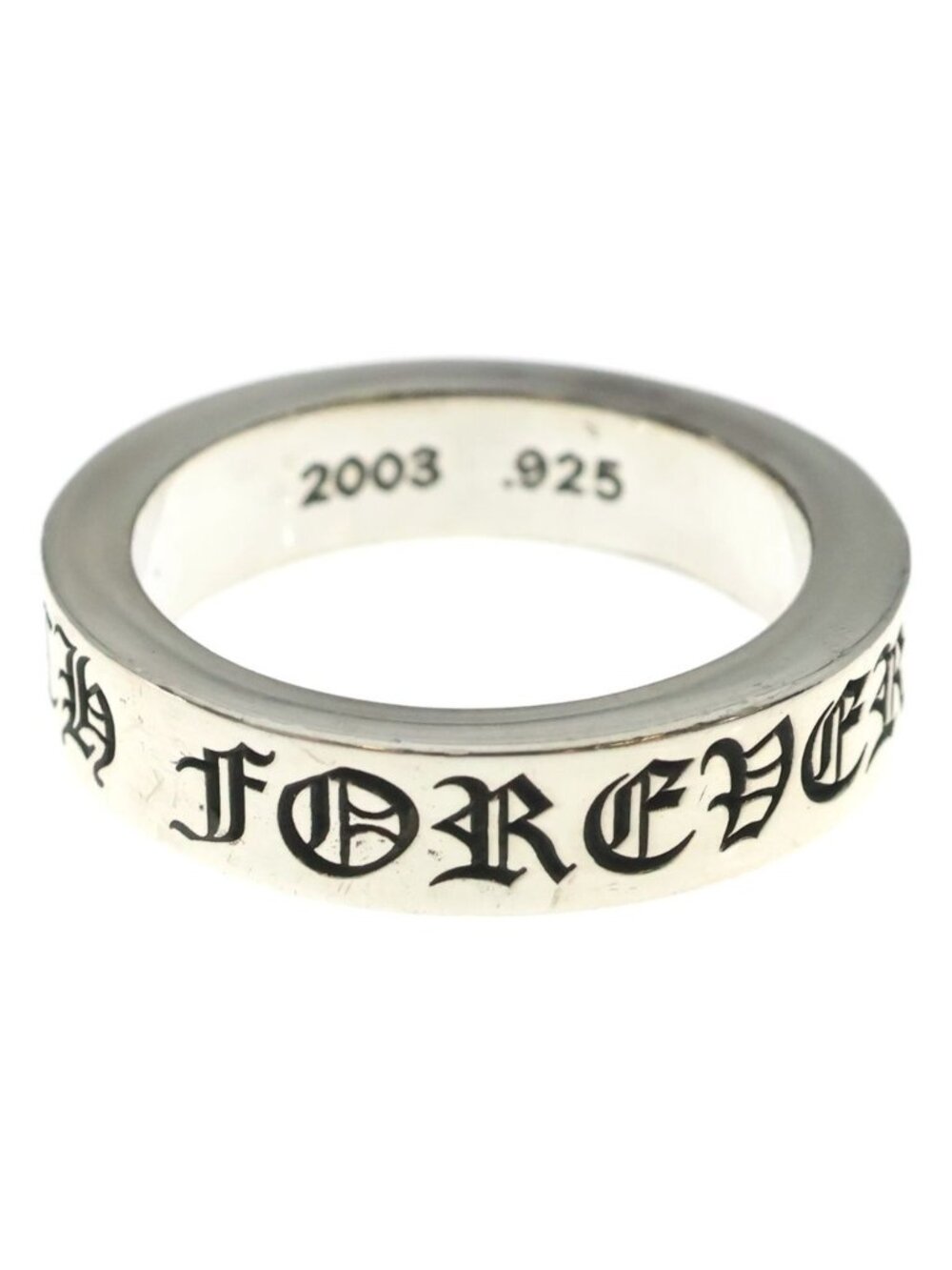 Chrome Hearts Spacer Forever Ring Silver